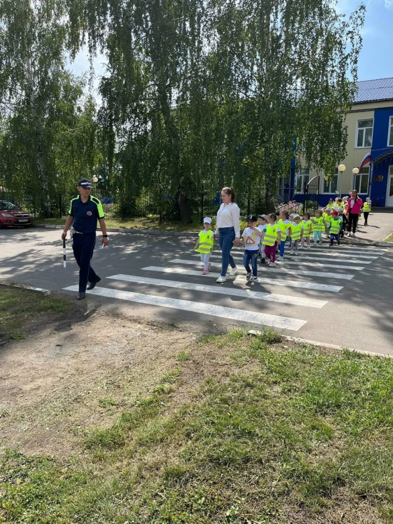 Инспектор ДПС провел урок безопасности для дошколят Инсара