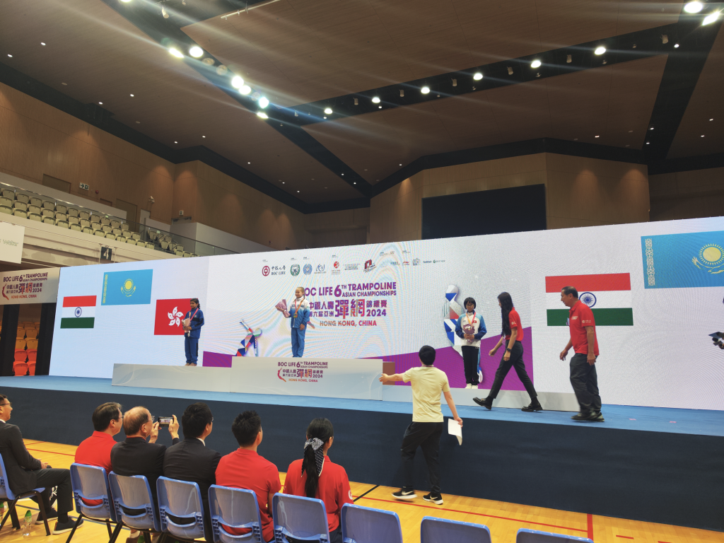 В Китае завершился чемпионат Азии по прыжкам на батуте BOC Life 2024 В Китае завершился чемпионат Азии по прыжкам на батуте BOC Life 2024
