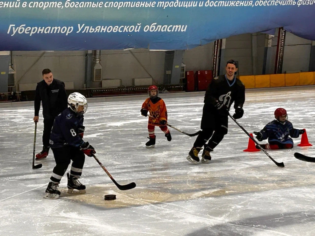 В Ульяновске представителям молодёжных парламентов Приволжья презентовали социальный проект «Адаптивный хоккей»